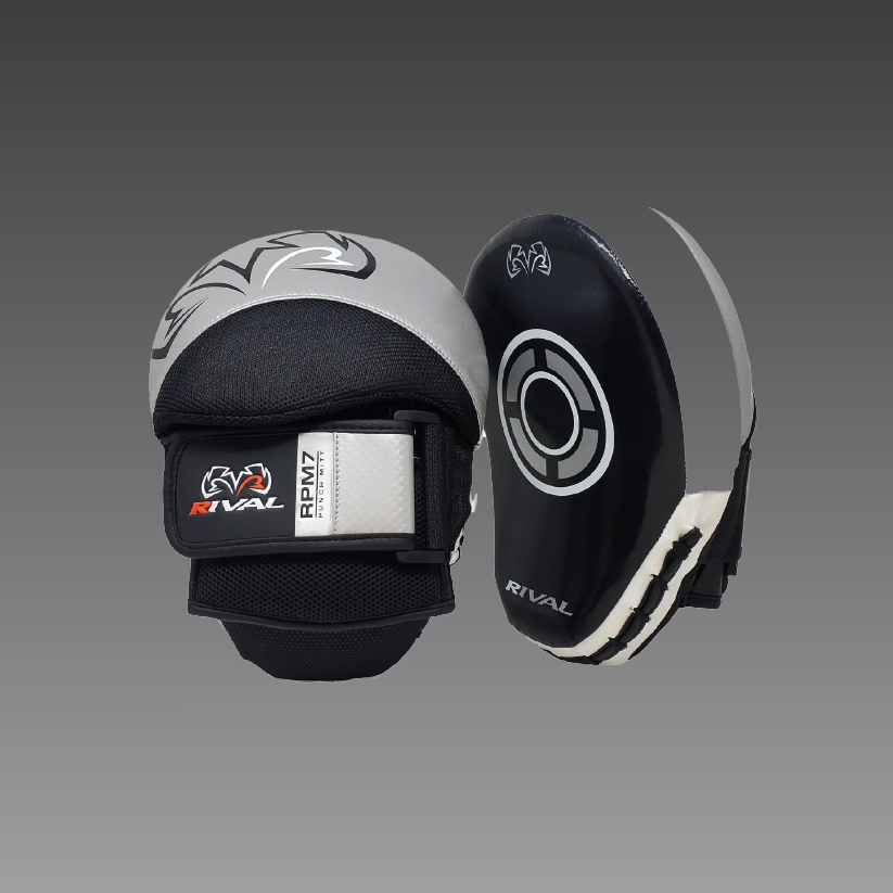 Rival RPM7 Fitness Plus Punch Mitts Silver-Black 1 RPM7 Fitness Plus Punch Mitts - Slika 1